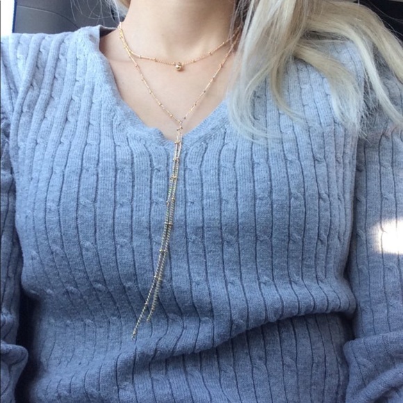 “ELORA” ✨ Long Gold Chain Necklace Dainty Simple - Picture 3 of 3